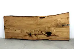 Tischplatte Kastanienholz massiv Unikat 270 cm