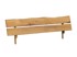 Balkenbett Jonas 160 x 200 cm mit Kopfteil Baumkante mit Schubladen