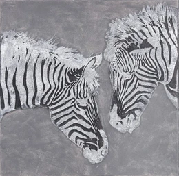 Struktur-Wandbild Zebra