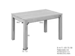 Tisch Diez 120 x 80 cm