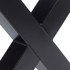 Tischuntergestell X-Fuss matt schwarz 10x10cm