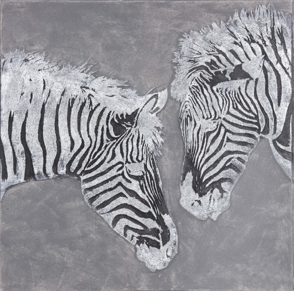 Struktur-Wandbild Zebra