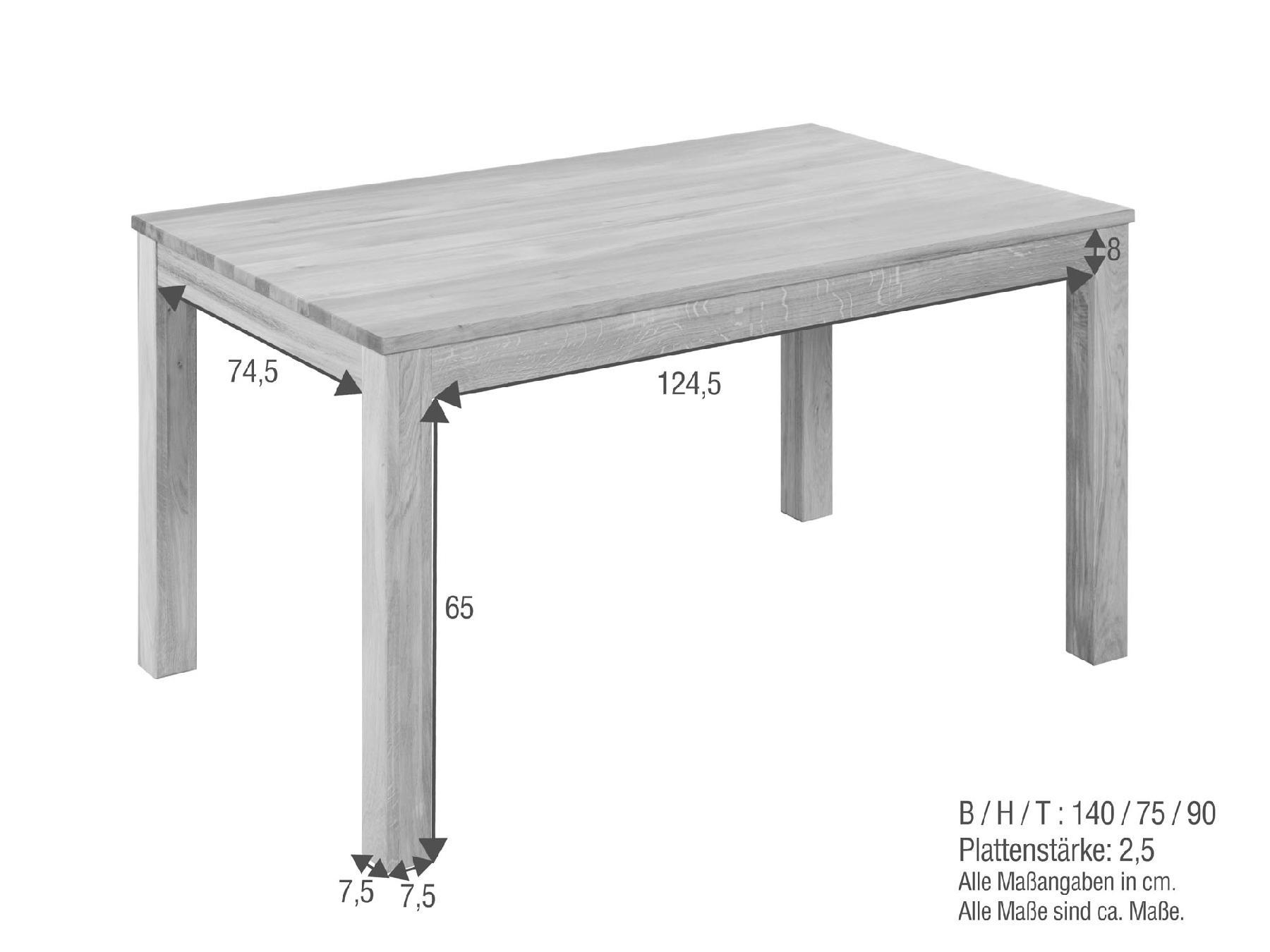 Tisch Diez 140 x 90 cm